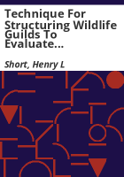 Technique_for_structuring_wildlife_guilds_to_evaluate_impacts_on_wildlife_communities