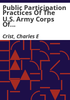 Public_participation_practices_of_the_U_S__Army_Corps_of_Engineers