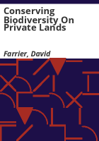 Conserving_biodiversity_on_private_lands