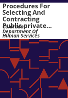 Procedures_for_selecting_and_contracting_public-private_initiative_agreements_with_non-profits