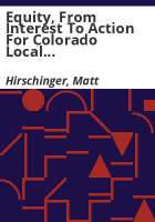 Equity__from_interest_to_action_for_Colorado_local_government_professionals