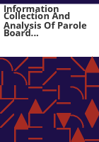 Information_collection_and_analysis_of_Parole_Board_decisions