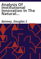 Analysis_of_institutional_innovation_in_the_natural_resources_and_environmental_realm