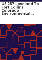 US_287_Loveland_to_Fort_Collins__Colorado_environmental_overview_study