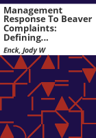Management_response_to_beaver_complaints