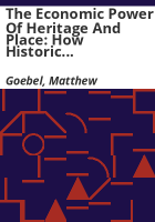 The_economic_power_of_heritage_and_place