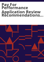 Pay_for_performance_application_review_recommendations_report