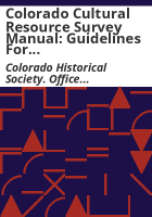 Colorado_cultural_resource_survey_manual