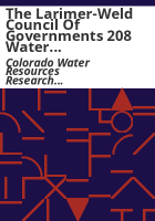 The_Larimer-Weld_Council_of_Governments_208_water_quality_plan