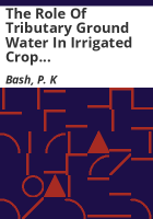 The_role_of_tributary_ground_water_in_irrigated_crop_production_in_the_South_Platte_Basin