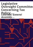 Legislative_Oversight_Committee_Concerning_Tax_Policy