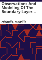 Observations_and_modeling_of_the_boundary_layer_accompanying_a_tropical_squall_line