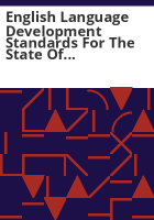 English_language_development_standards_for_the_state_of_Colorado