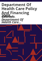 Department_of_Health_Care_Policy_and_Financing_2008_accomplishments